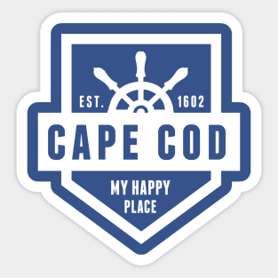 Cape Cod My Happy Place Sticker